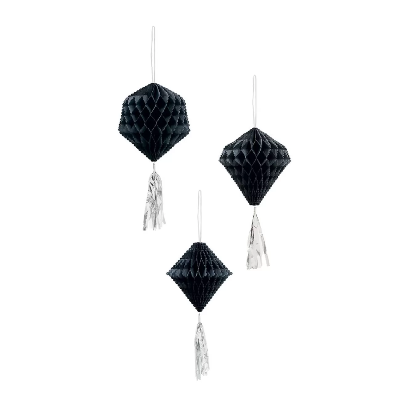 Gifi Suspension boule en papier noir x3 New