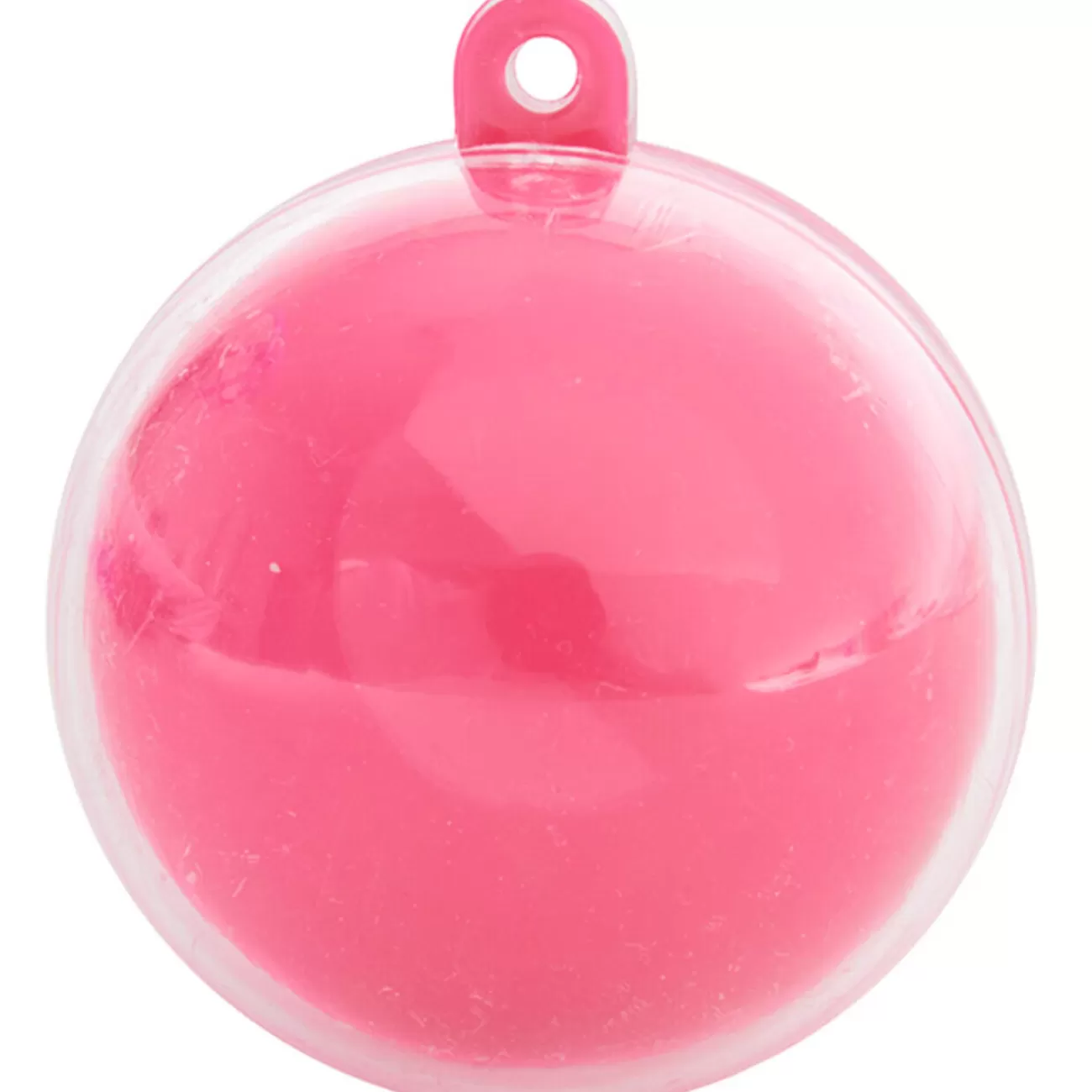 Gifi Suspension boule rose fuchsia et transparente x3 Cheap