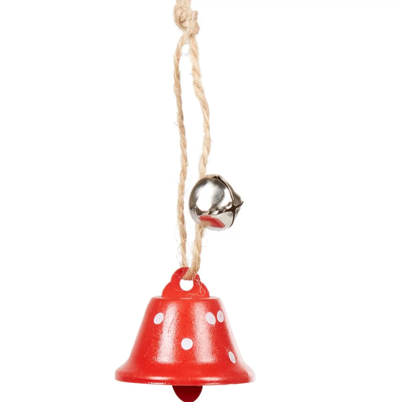 Gifi Suspension de Noël cloche rouge pois blancs< Décoration Sapin