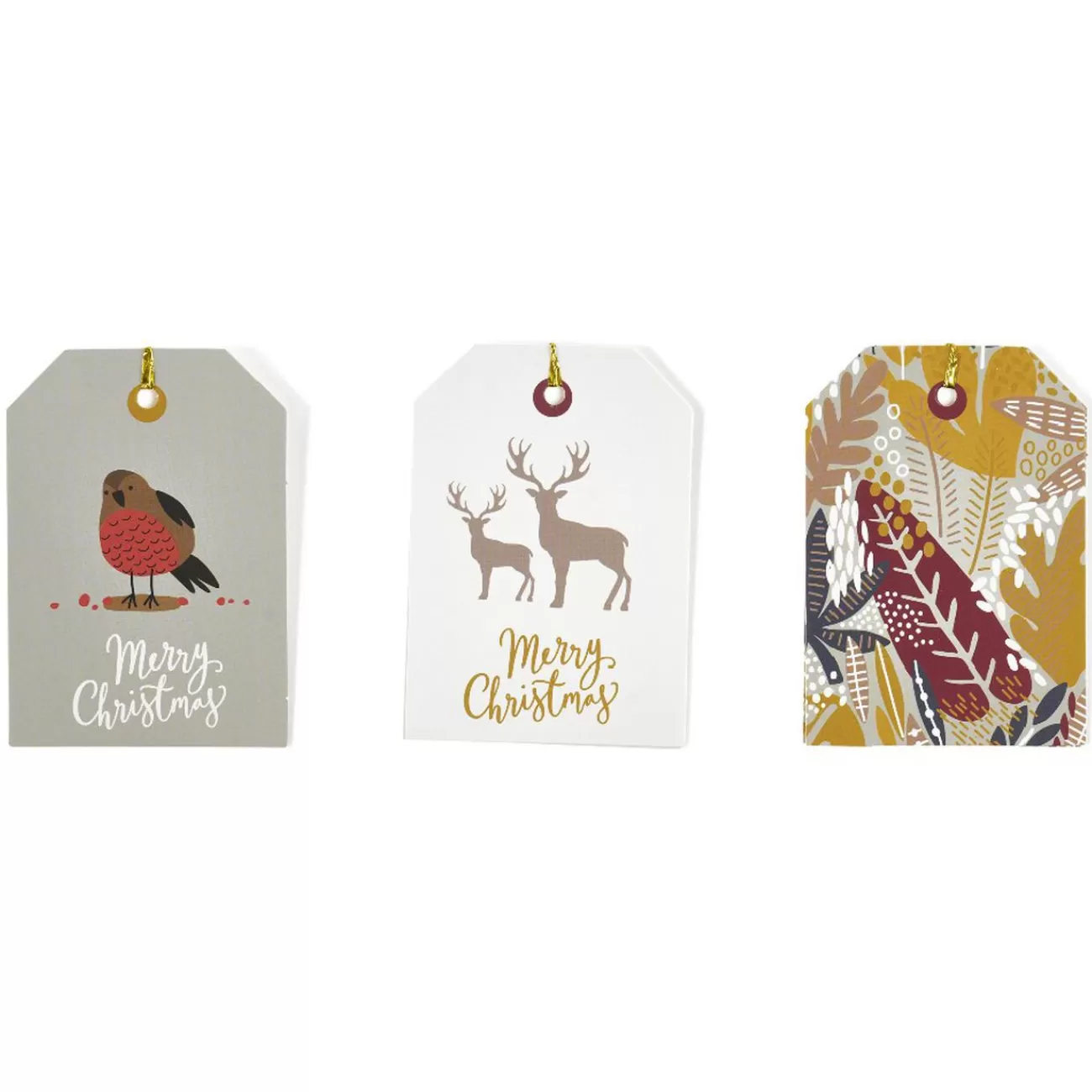 Gifi Étiquette pour paquet cadeau Noël Hiver Nature x6< Loisirs Créatifs Et Emballage Cadeau