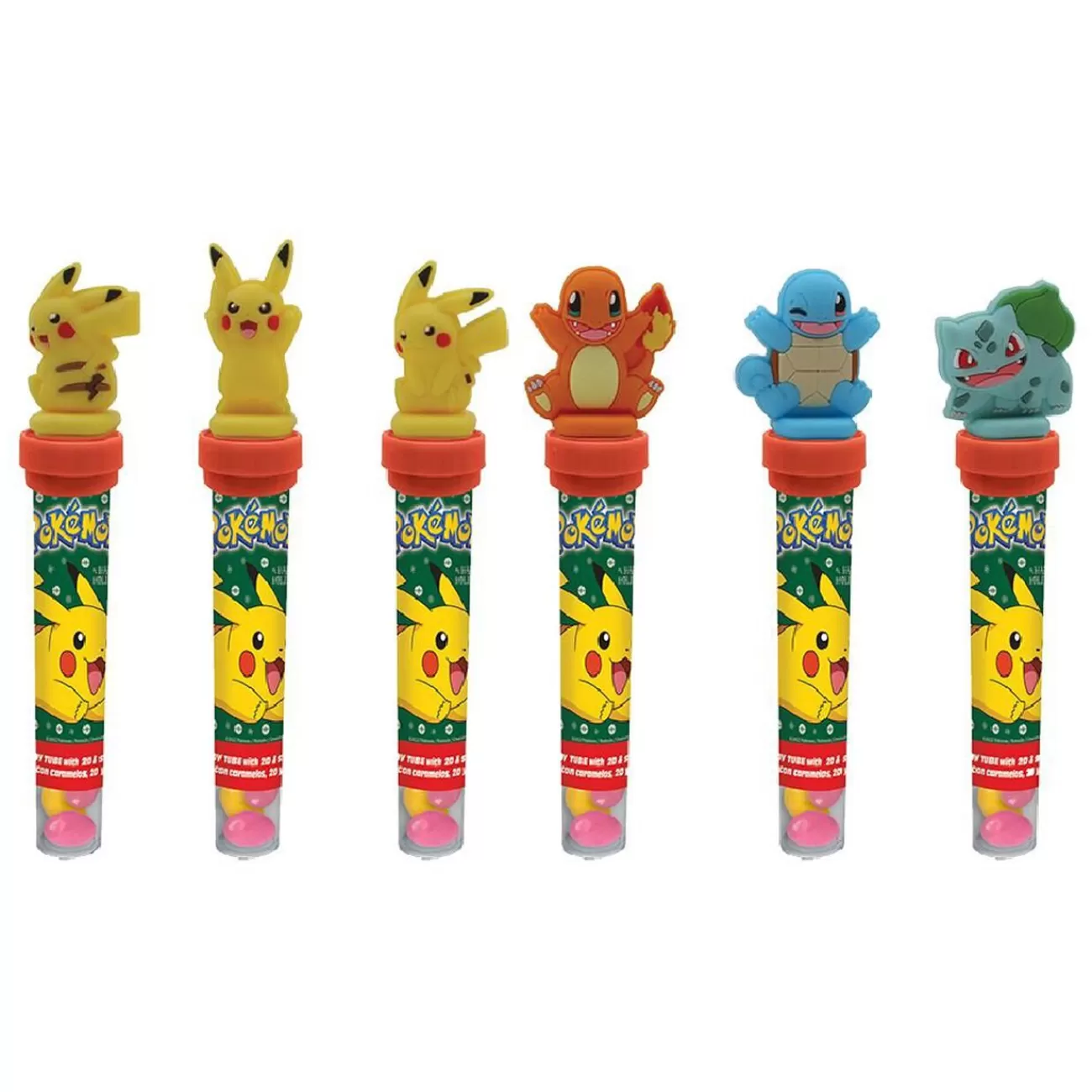 Gifi Tube de 20 bonbons Pokémon avec capuchon tampon Fashion