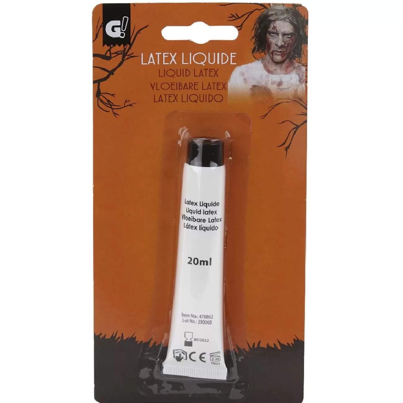 Gifi Tube de latex liquide Halloween 20 ml Hot