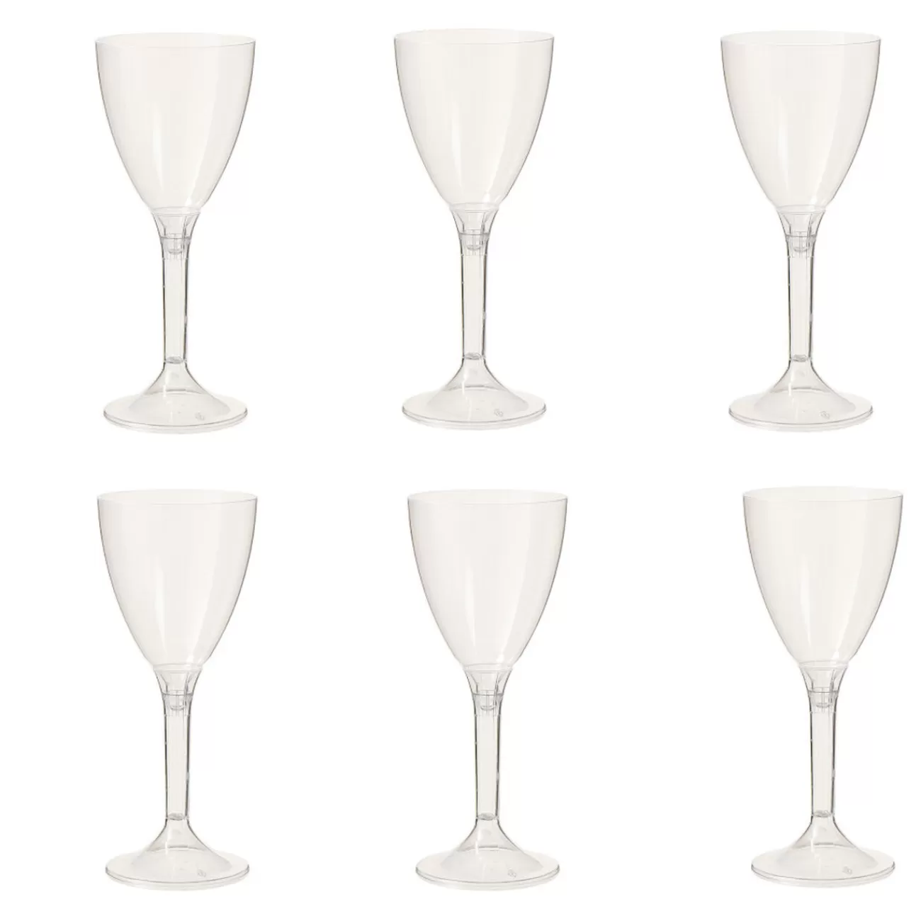 Gifi Verre à pied transparent plastique réutilisable x6 Online