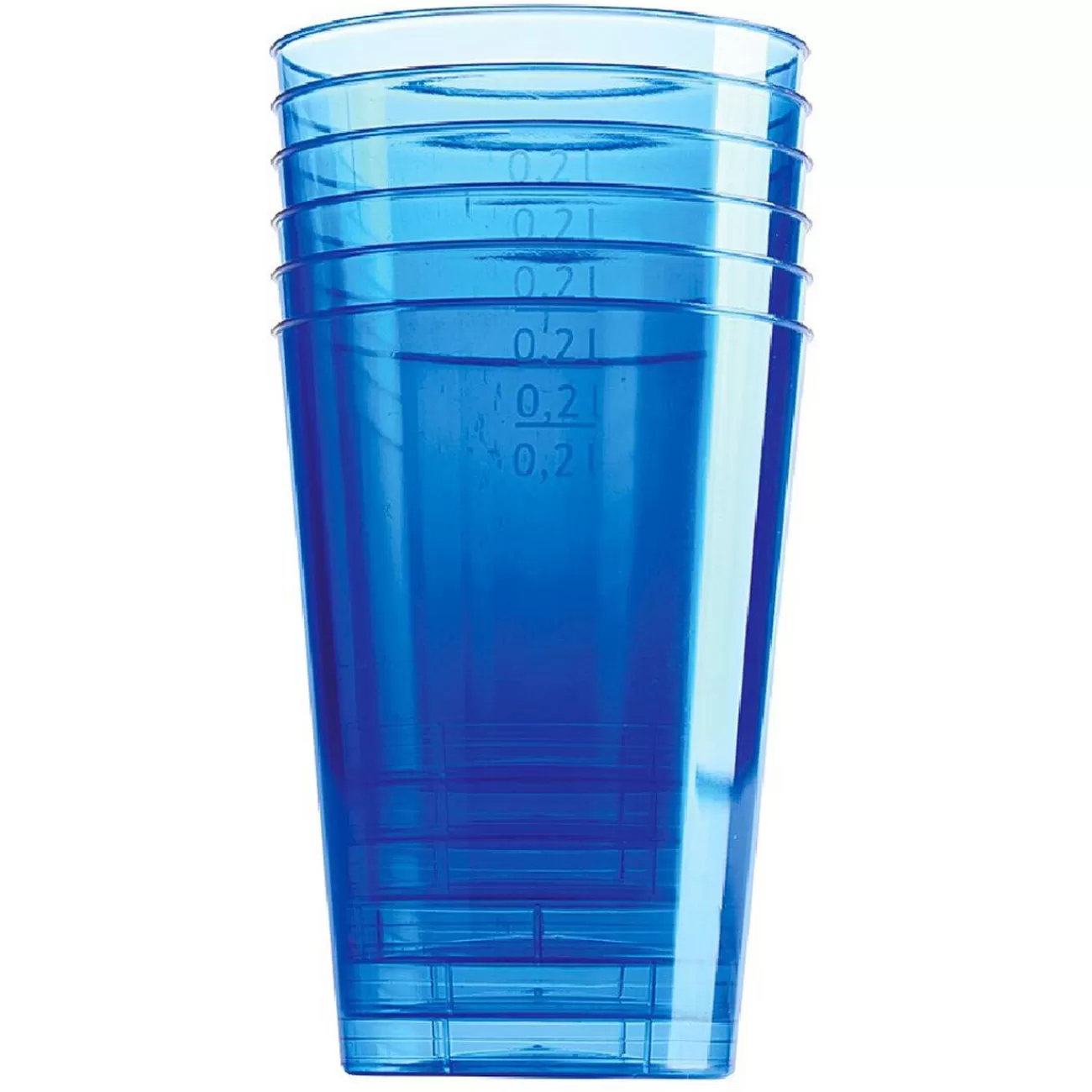 Gifi Verre en plastique bleu x 6 Outlet