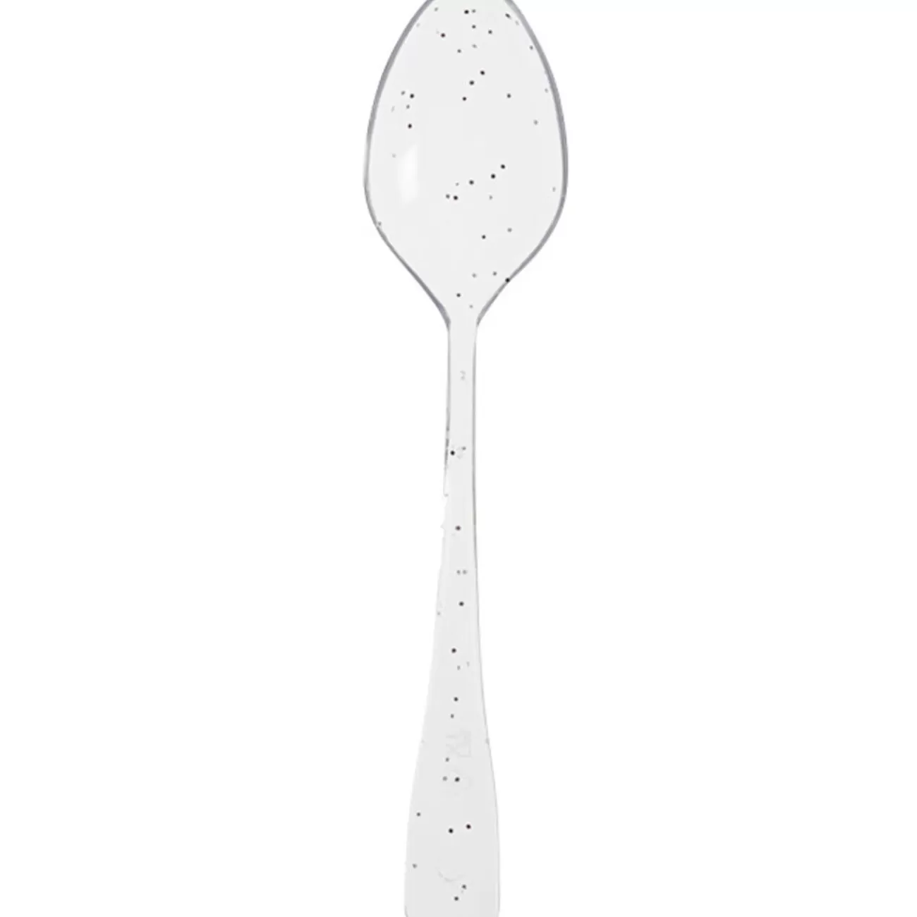 Gifi Verrine et cuillère pailletée argentée plastique x12 Hot